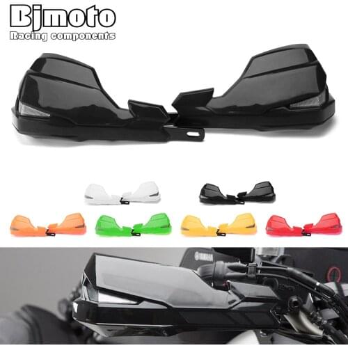 BJMOTO 22mm Bar-Handle with Turn Signal Light 7/8 Motorcycle Hand Guards Motocross LED Light Hand Guard Shield Windproof