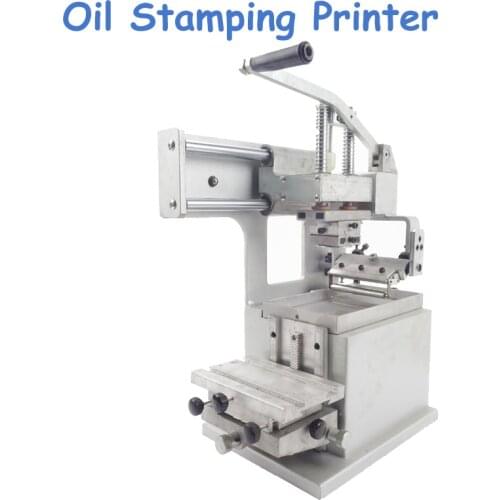 Manual Pad Printing Machine Company Logo Printer Equipment Single Color Oil Stamping Printer Design Die Board Pad Head