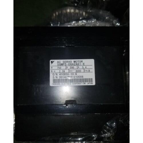 SGMPS-08A2A61-E servo motor , used in good condition . 85% appearance new , good working , free shipping