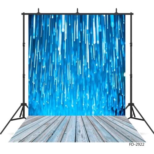Blue Gradient Tassels Background Vinyl Photography Backdrops for Children Baby Shimmer and Shine Party Photoshoot Photo Studio