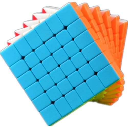 Qiyi 4x4 5x5 6x6 7x7 Professional Speedcube Black and Stickerle QiYi 7x7x7 6x6x6 Magic Cube Speed Puzzle For Children Kids Gift