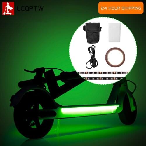 LED Strip Light Flashlight Bar Lamp For Xiaomi M365 pro for ninebot max G30 Electric Scooter Night Light Long Light Flash Model