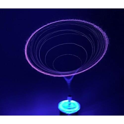 Bluetooth version music Tesla coil space lighting plasma horn amplifier scientific experiment drsstc tesla