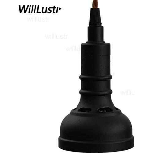 Vintage aluminum pendant lamp black oxide finish SINGER suspension light shop hotel restaurant dinning room cafe bar lighting