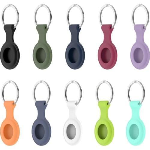 Protective Cover Location Tracker Silicone Case With Buckle for AirTags Tracker