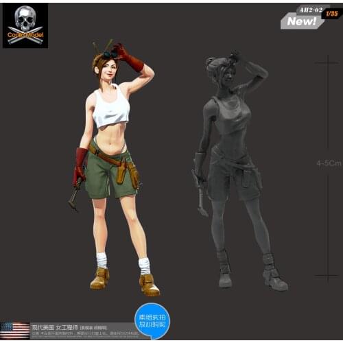 1/35 Resin Figure Model kits American DIY self-assembled AH2-02