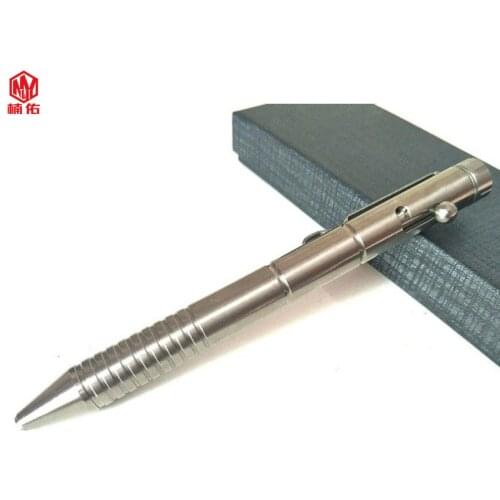1PCS High Quality Tactical Pen EDC Self-Defense Pen Tool Outdoor Multifunctional Titanium Alloy Non-Slip Portable Signature Pen