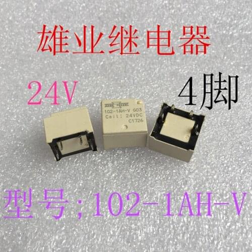 102-1ah-v 24 V automobile relay 4-pin 24 VDC DC 24 V