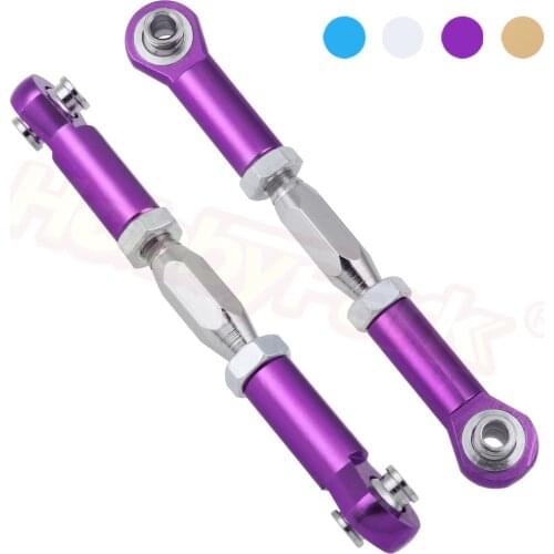 2pcs 106017 06048 Aluminum Steering Linkage For HSP 1/10 R/C Model Car Off Road Buggy Upgrade Parts Warhead 94106 94166 94111