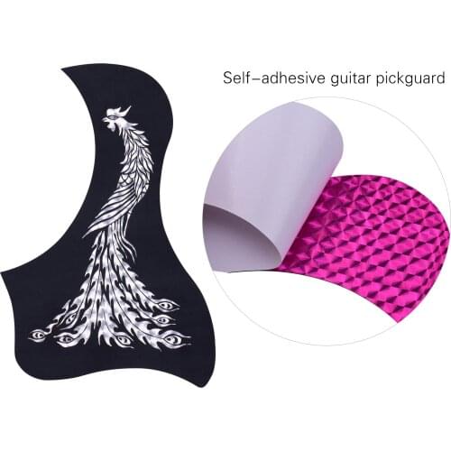 2Pcs Self-adhesive Guitar Pickguard Anti-scratch Guitar Pickguard for 40/41 Inch Acoustic Guitar