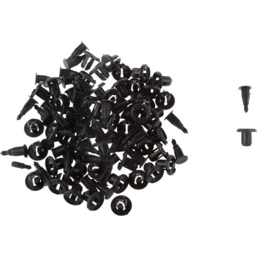 50Pcs 10mm Clips Push Type Rivet Retainer Fastener Bumper Pin For Honda