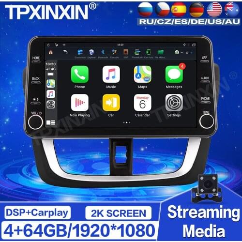 4+64G For Honda Vios 2014-2016 Android Car Radio Stereo Radio Tape Recorder Multimedia video Player GPS Navigation HD Screen