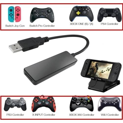Bluetooth Wired Converter Adapter for PS4,PS3,XBOX ONE 360,Switch Pro Controller to Nintend Switch NS Console With a Playstand