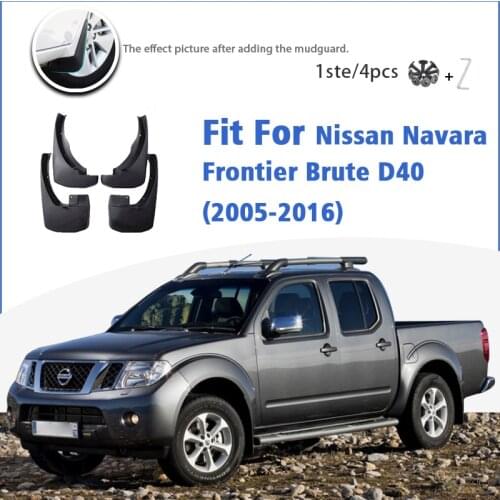 Mudguard For Nissan Navara Frontier Brute D40 2005-2016 Front Rear 4pcs Mudflaps Mudguards Splash Guard Fender Mud Flaps