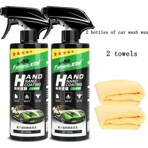 Auto Quick Coat Ceramic Coating Car Wax 3 in 1 Hydrophobic Car Polish Waterless Car Wash Shine Polymer Sealent Spray Protection