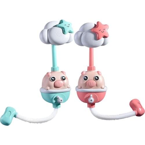 Baby Shower Toy Little Pig Electric Shower Toy Shower Head Toy With Suction Cup Childern Water Game For Boys And Girls Kids Gift