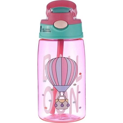 Kids Water Sippy Cup Creative Cartoon Baby Feeding Cups with Straws Leakproof Water Bottles Outdoor Portable Childrens Cups