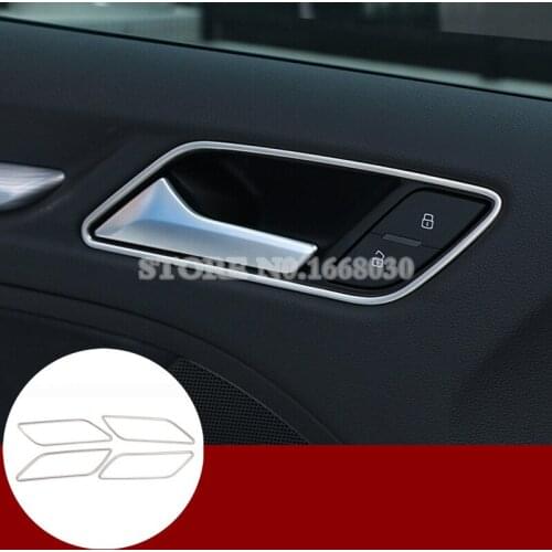 For Audi A3 S3 Interior Door Handle Bowl Cover Trim 2014-2019 Car accesories interior Car decoration