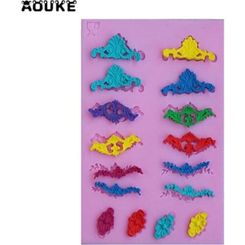 Europe Type Restoring Ancient Ways Chocolate Pastry Mould Cookies Liquid Silicone Molds Candy Fondant Cake Decoration Mold