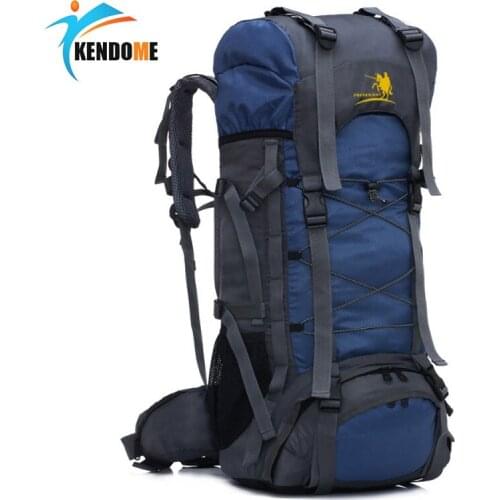 Hot 60L Top Quality Waterproof Outdoor Climbing Hiking Backpack Camping Mountaineering Backpack Sport Travel Bike Shoulder Bag