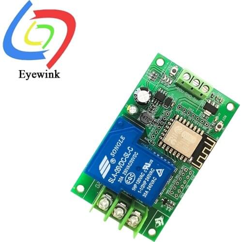 DC 7-80 / 5V power supply esp8266 WiFi 1 channel 30A relay module ESP-12F