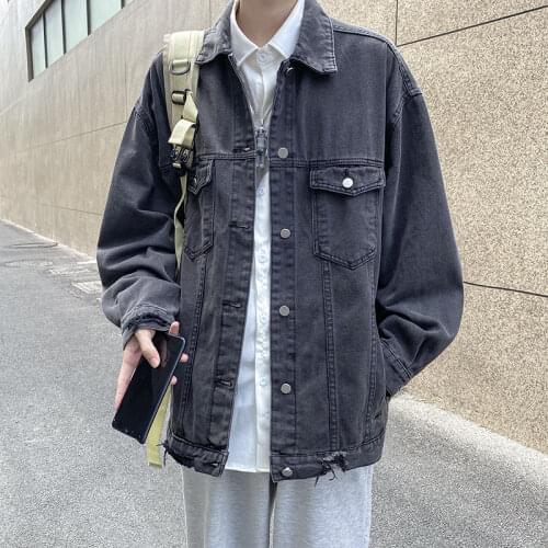 Jacket Coat Denim Design Sense Spring Cargo Man Loose Youth Popular Streetwear Tidal Current Couples Fashion New Arrivals