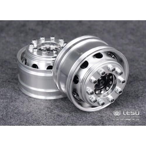 LESU Front Wheel Wide Hub Metal for Tractor Truck 1/14 DIY RC Tamiya Power Axles TH02476-SMT3