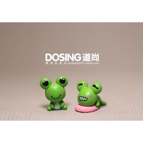 Cartoon Cute Frog Big Eyes Frog Animal Model Landscape Accessories Decoration Figurine Action Figures Scene Material Kids Toys