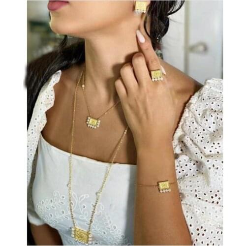 AccKing Nigeria Bridal Zirconia Jewelry Sets For Women Party, Luxury Dubai Nigeria CZ Crystal Wedding Jewelry Sets