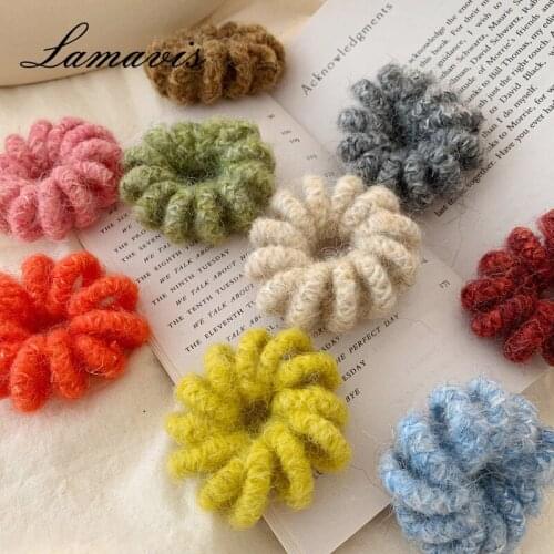 New Lazy Wind Wool Phone Strap Hair Tie Basic Wild Head Strap Hair Strap Retro Temperament Hair Accessories Women