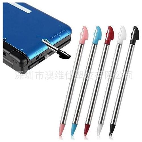 New 100Pcs/Lot 4 Colors Mental Stylus Touch Screen Pen For 3DS XL For 3DSLL Console