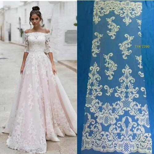 Wholesale New arrival African net mesh lace fabric Embroidery Tulle Lace fabric for party dress 5Yards/lots