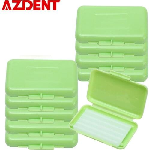 AZDENT 10 Box/Lot Apple Flavor Orthodontic Wax Dental Orthodontics Ortho Wax As Seen Tv Products For Braces gum irritation