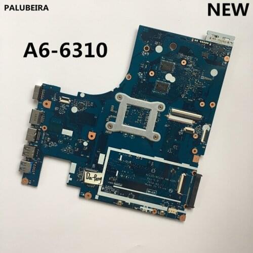 PALUBEIRA For Lenovo G50-45 Laptop Motherboard 15 Inch ACLU5 ACLU6 NM-A281 WITH A6-6310U CPU Onboard DDR3 100% Test