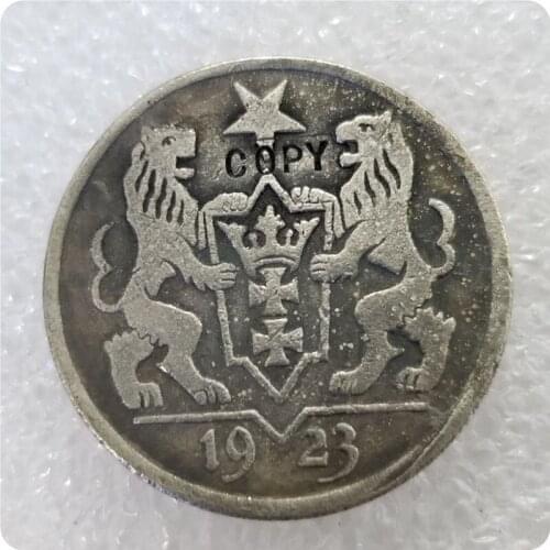 DANZIG 2 GULDEN 1923 Coin COPY commemorative coins-replica coins medal coins collectibles