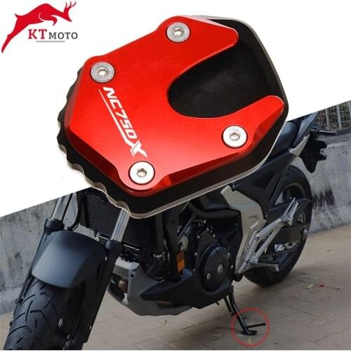 For HONDA NC750X NC 750X NC750 X 2021-2022 Motorcycle CNC Foot Side Stand Pad Plate Kickstand Enlarger Support Extension