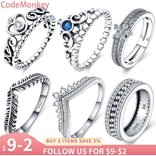 Hot Sale 925 Sterling Silver Rings For Women Zircon Wishing Bone Ring Making Jewelry Gift Party Engagement CMR023