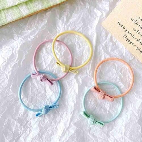 Hair Rope Female Korean Version Of Small Fresh And Simple Small Bow Hair Ring Basic Rubber Band Adult Elastic Tie Hair Headdress