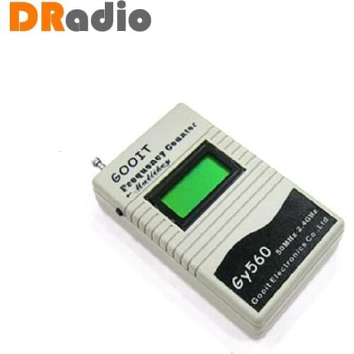 GY560 Frequency Counter Mini Handhold Meter for Two Way Radio Transceiver GSM 50 MHz-2.4 GHz LCD Display