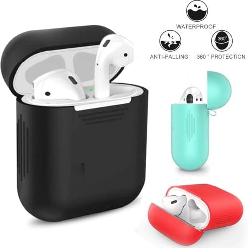 Wireless Earphone Silicone Case For AirPods Bag TPU Headphone Box Cover For Apple AirPods 1 2 Shell Protective Capa Accessories