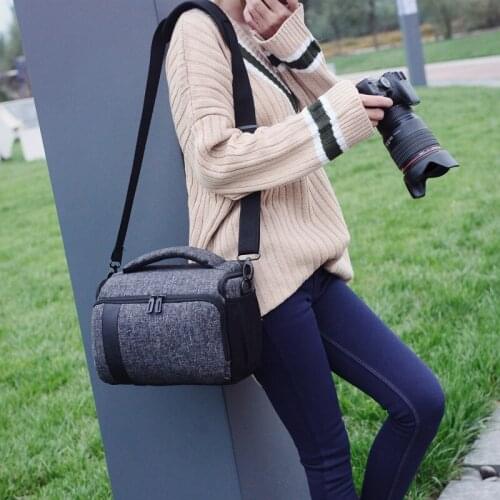 Camera Bag Shoulder Case For Nikon D7500 D7200 D7100 D5600 D5300 D3400 D3300 Sony A7M3 A6300 A6500 Canon 4000D 1300D 750D 800D
