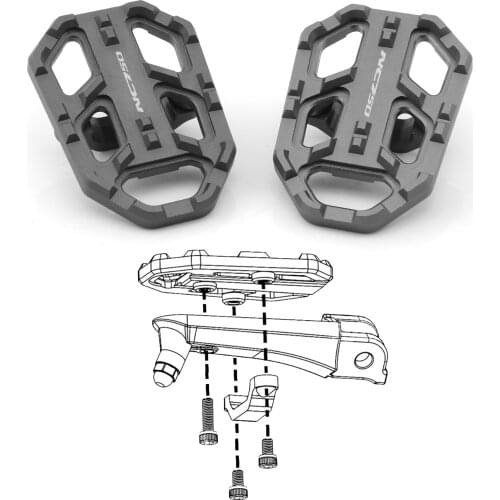 Motorcycle Foot Peg Pedal Footrest Extension Footpeg Enlarger For Honda NC700 X NC700 S 2012-2014 NC750 X NC750S 2014-2018