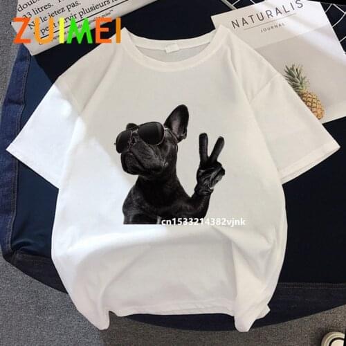Women Cool Dogs Harajuk Graphic Print T-shirt Tops 2020 Summer Fashion Short Sleeved T-shirt Girl,Drop Ship
