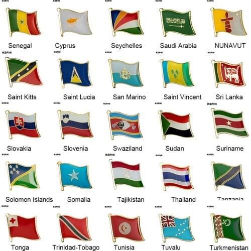 Flag Badge Brooch Natinal Lapel Pins Flag Lapel Pins Country Flag Badge