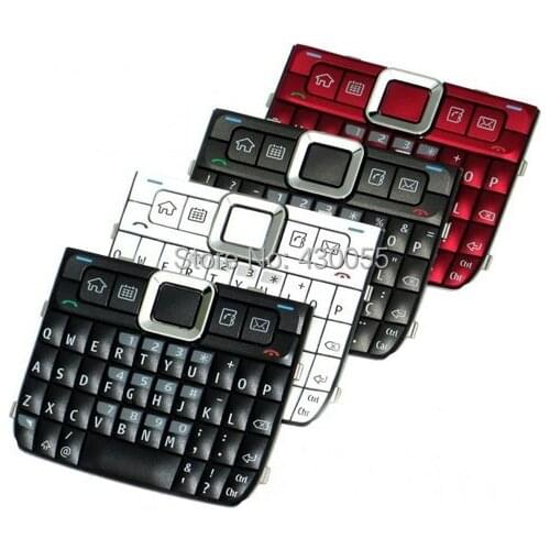 10pcs White/Black/Red/Grey New Housing Home Function Main Keypads Keyboards Buttons Cover For Nokia E71 , Free Shipping