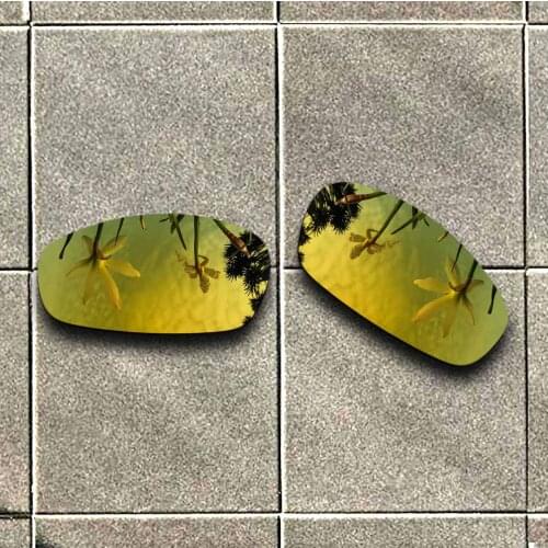 24K Gold Polarized Sunglasses Replacement Lens for-Oakley Split Jacket Frame 100% UV Protection Good Fitness