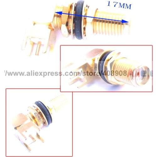 50pcs RP SMA Female Plug Right Angle Screws PCB Mount