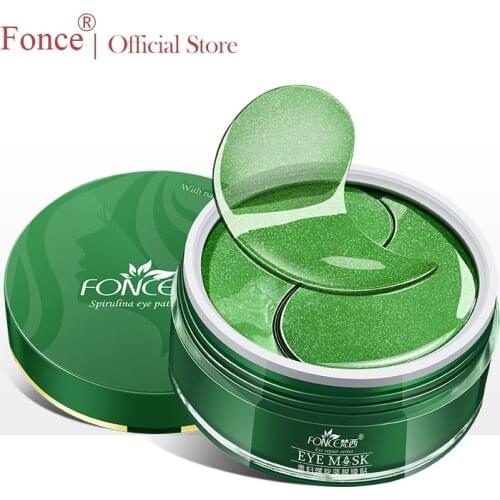 Fonce Korean Deep Sea Seaweed Collagen Crystal Eye Patches 60 piece Reduce Dark circles Gel Sleep Masks Anti Age Eye Wrinkle