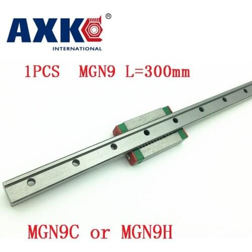 9mm Linear Guide Mgn9 L= 300mm Linear Rail Way + Mgn9c Or Mgn9h Long Linear Carriage For Cnc X Y Z Axis