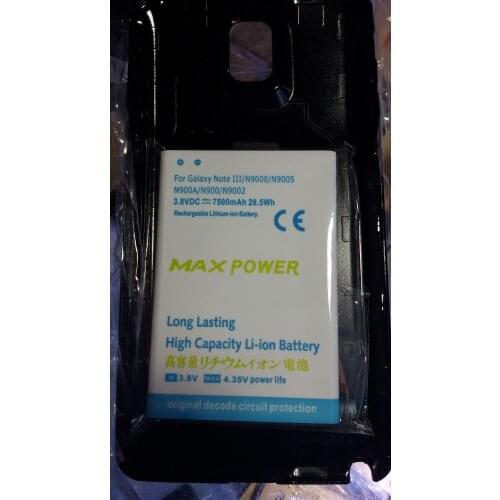 Jinsuli High Capacity Extended Phone 7500mAh Battery + one Back Cover For Samsung Galaxy Note 3 N9000 N9005 N900A N9002
